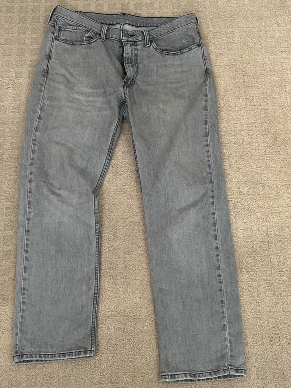 Levi's 514 Men's Straight-Leg Grey Denim Jeans